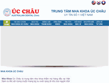 Tablet Screenshot of nhakhoaucchau.com